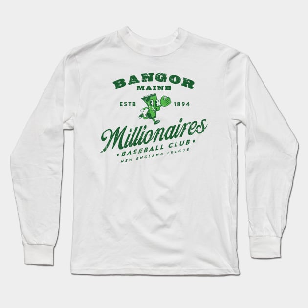 Bangor Millionaires Long Sleeve T-Shirt by MindsparkCreative